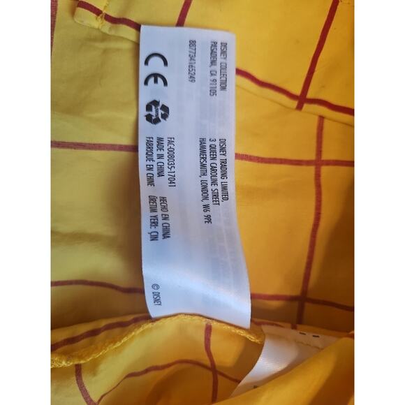 Official Disney Woody Toy Story Costume Shirt Yellow Unisex Kids Size 5/6 - Picture 6 of 9